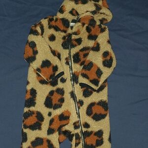 Hanna Andersson Tan and Black Kids One Piece